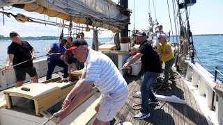 SAILING ON THE LETTIE G HOWARD PRESQUE ISLE BAY ERIE PA 4K [upl. by Emera570]