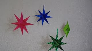 Cómo hacer Estrella de papel para navidad [upl. by Ryle]