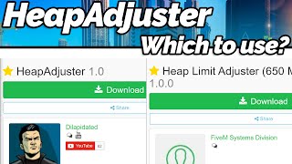 GTA V HeapAdjuster vs Heap Limit Adjuster Which to use [upl. by Aihseuqram537]