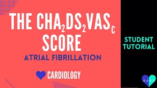 The CHADSVASC Score Atrial Fibrillation  Medical Tutorial [upl. by Aneg]