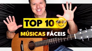 Aula de Violão Top 10 MÚSICAS que todo iniciante deveria saber sem pestana [upl. by Otanutrof661]