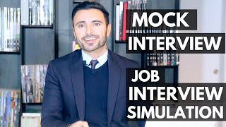 Job Interview Simulation and Training  Mock Interview [upl. by Ocker]