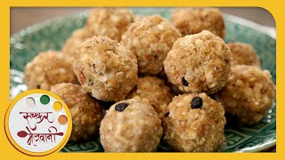 Dinkache Ladoo  Easy To Make Laddu  Recipe by Archana in Marathi  Maharashtrian Sweet [upl. by Ahsiled572]