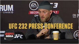 Alexander Gustafsson UFC 232 PostFight Press Conference  ESPN MMA [upl. by Ananna]