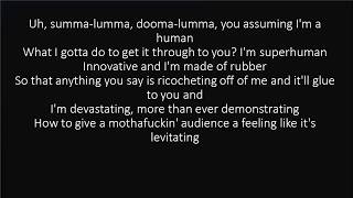 RAP GOD FAST PART  EMINEM LYRICS [upl. by Donall980]