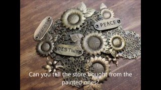 How to get an antique bronze finish on metal [upl. by Yenttirb]