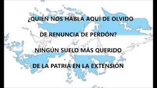 Marcha Las Malvinas con letra [upl. by Alaik]