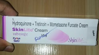 Skinlite Cream  Hydroquinone Tretinoin Mometasone furoate Cream [upl. by Akahc]