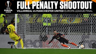 Penalty Shootout  Villarreal vs Manchester United  Europa League Final  UCL on CBS Sports [upl. by Tnafni472]