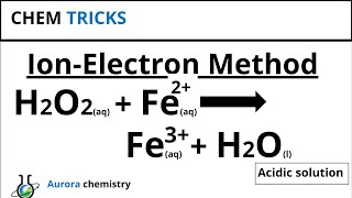 Balance H2O2  Fe2  Fe3  H2O  REDOX  Ion electron method [upl. by Hepsiba522]