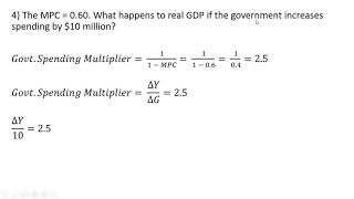 How to Solve Government Spending Multiplier Problems [upl. by Gnaig46]