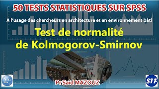 Test de normalité de KolmogorovSmirnov [upl. by Feirahs]