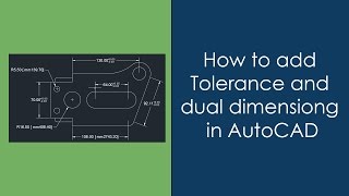 How to add Dual Dimensioning and Tolerance in AutoCAD [upl. by Narual]