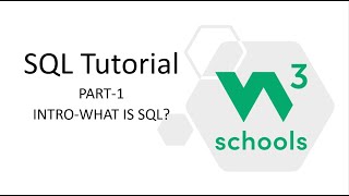 SQL Tutorial for Beginners  W3Schools SQL Tutorial [upl. by Ainirtak]