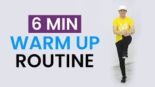 EASY 6 MIN WARM UP FOR AT HOME WORKOUTS • Keoni Tamayo [upl. by Nalyak954]