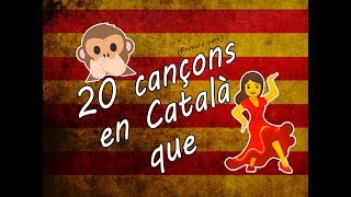 20 CANCIONES en CATALÁN que 🕺 🎵 catalanfacil [upl. by Nalorac]