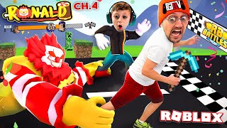 RONALD MineCraft Donalds Roblox Portals Race Escape FGTeeV x RB BATTLES Ch4 [upl. by Esiahc298]