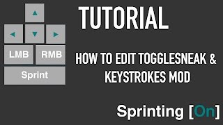 TUTORIAL HOW TO EDIT TOGGLESNEAK amp KEYSTROKES MOD [upl. by Amisoc837]