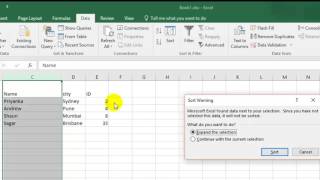 How to sort in alphabetical order in Microsoft excel [upl. by Onivag]