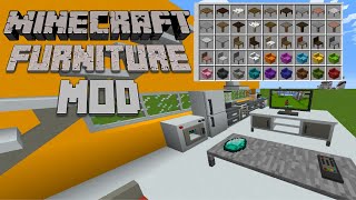 MrCrayfishs Furniture Mod How to Install and Showcase Minecraft Java [upl. by Sweatt825]