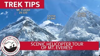 Helicopter Tour of Mt Everest  Stunning Views of Himalayas in Nepal  Trek Tips [upl. by Pulling]