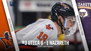 3 Utica vs Nazareth  Mens Hockey Highlights  11924 [upl. by Mike406]