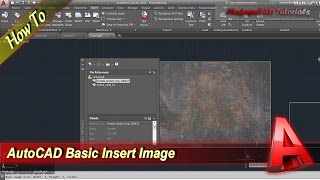 AutoCAD How To Insert Image [upl. by Esinal]