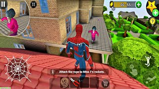 Scary Teacher 3D Playing as Spiderman and Prank All Day New Chapter Update [upl. by Lavella]