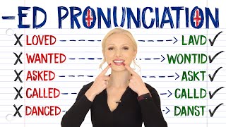 ED pronunciation  t d or id pronounce PERFECTLY every time  Free PDF amp Quiz [upl. by Beisel]