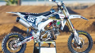 190cc Super Trick Husqvarna Pit Bike with Carson Brown  Motocross Action Magazine [upl. by Lyndsie]