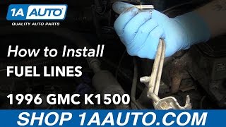 How to Replace Fuel Lines 8898 GMC K1500 [upl. by Notffilc]