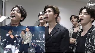 ENG SUB BTS Reaction to Namjoon ripping off Jungkook’s shirt during Fake Love [upl. by Edla887]