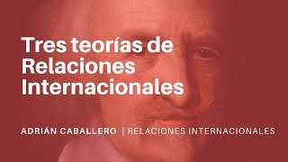 Tres TEORÍAS de RELACIONES INTERNACIONALES [upl. by Aihtnys]