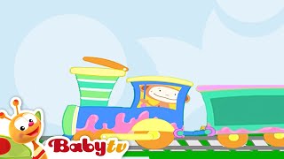 Train 🚂 Colors and Shapes 1 Hour Special  Preschool Videos  Cartoon for kidsBabyTV [upl. by Enelyw]