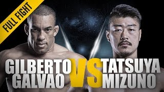 ONE Full Fight  Gilberto Galvao vs Tatsuya Mizuno  The Brazilian Juggernaut  September 2016 [upl. by Ybloc32]