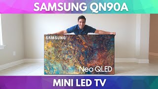 Samsung Neo QLED QN90A Unboxing Assembly and Setup [upl. by Mehalek]