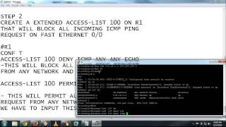 Cisco Tutorial  Blocking ICMP PING REQUEST ON CISCO ROUTER NETWORK SECURITY [upl. by Netti]