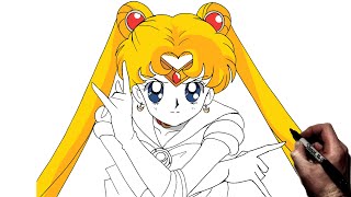 How To Draw Sailor Moon  Step By Step  Sailor Moon [upl. by Mei]