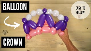 How to Make A Balloon Crown [upl. by Kwei]