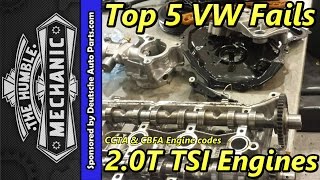 Top 5 VW Fails  20t TSI Engine [upl. by Peddada]