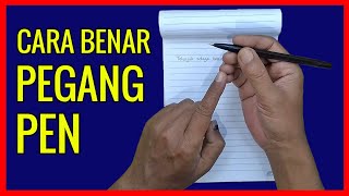 TUTORIAL MEMEGANG PEN YANG BENAR  How to handle pen for good handwriting [upl. by Loredana]