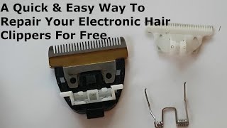 How To repair Your Electronic Hair Clippers Spring Attachment [upl. by Ahcropal]