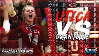 HIGH SCHOOL VOLLEYBALL  Utica vs Granville  HIGHLIGHT [upl. by Marley]