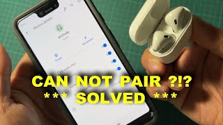 CAN NOT PAIR AIRPODS TO ANDROID SOLVED [upl. by Velma]