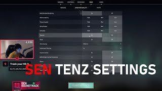 SEN TenZ Settings [upl. by Yellhsa]