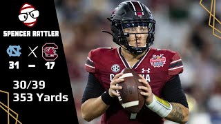 Spencer Rattler South Carolina QB vs North Carolina 2023 [upl. by Nylodnarb]