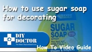 How to use sugar soap in preparation for decorating [upl. by Blinni]