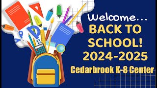 Cedarbrook K8 Center Back To School Night [upl. by Ybsorc524]