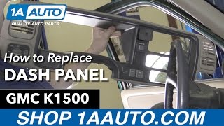 How to Replace Dash Panel 8898 GMC K1500 [upl. by Ttiwed]