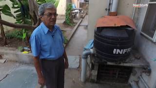 Solar Suresh Home with solar panels biogas plant rainwater harvesting and organic vegetables [upl. by Charbonnier]